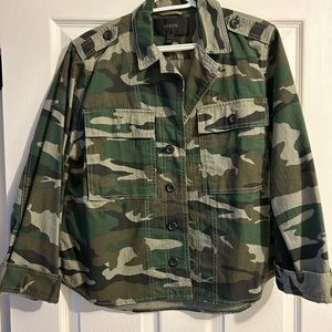 J Crew Camo Jacket/Jean Jacket